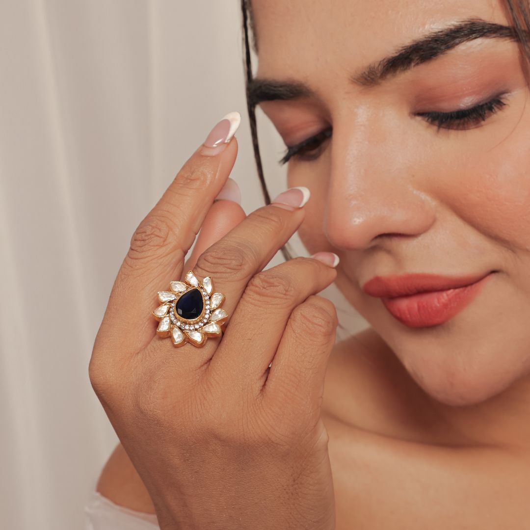 Polki rings for women Polki rings for women