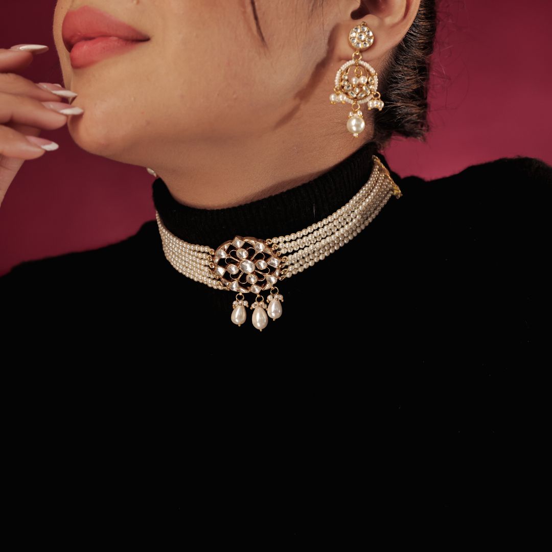 Polki Choker Necklace Polki Choker Necklace