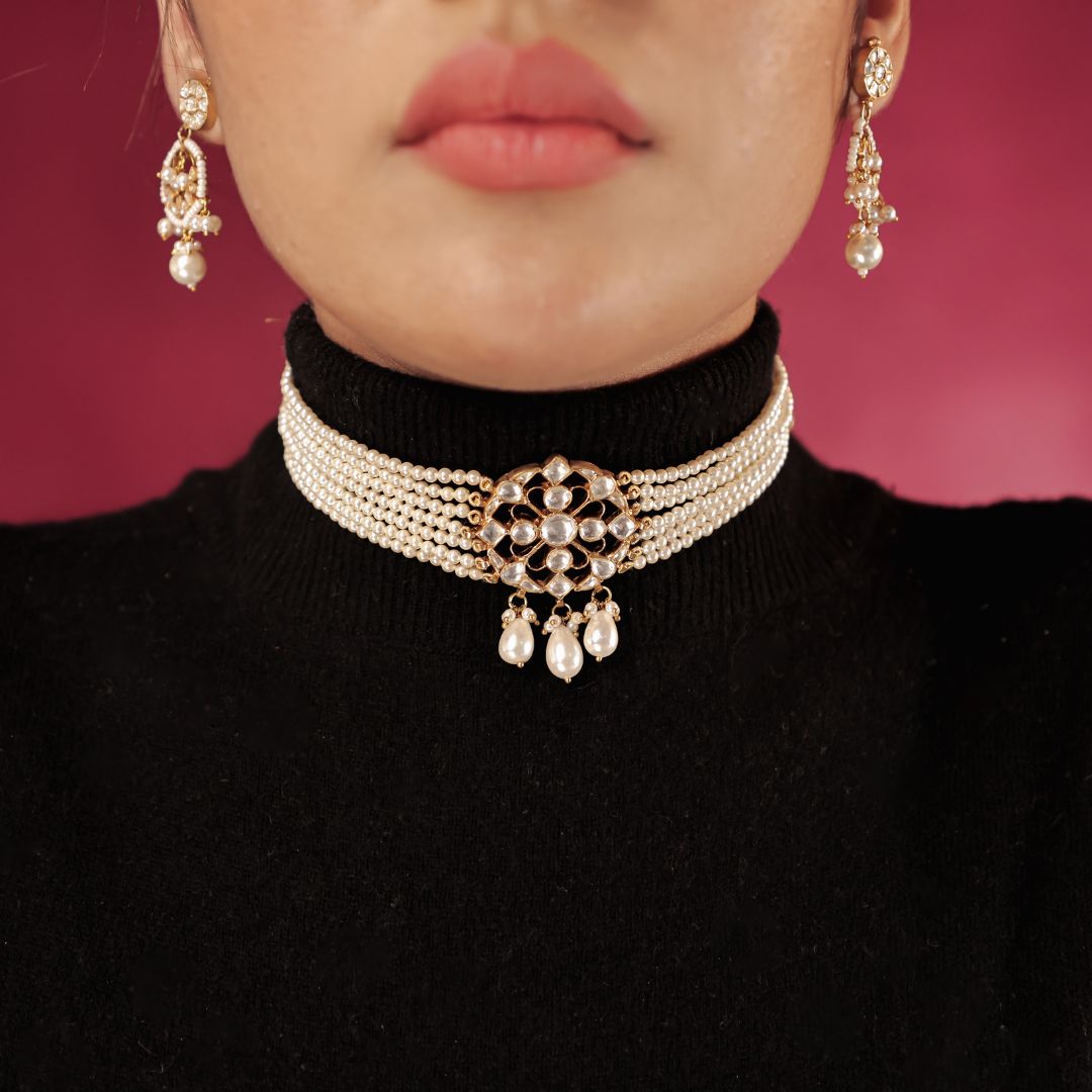 Polki Choker Necklace Polki Choker Necklace