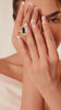Green polki ring Green polki ring