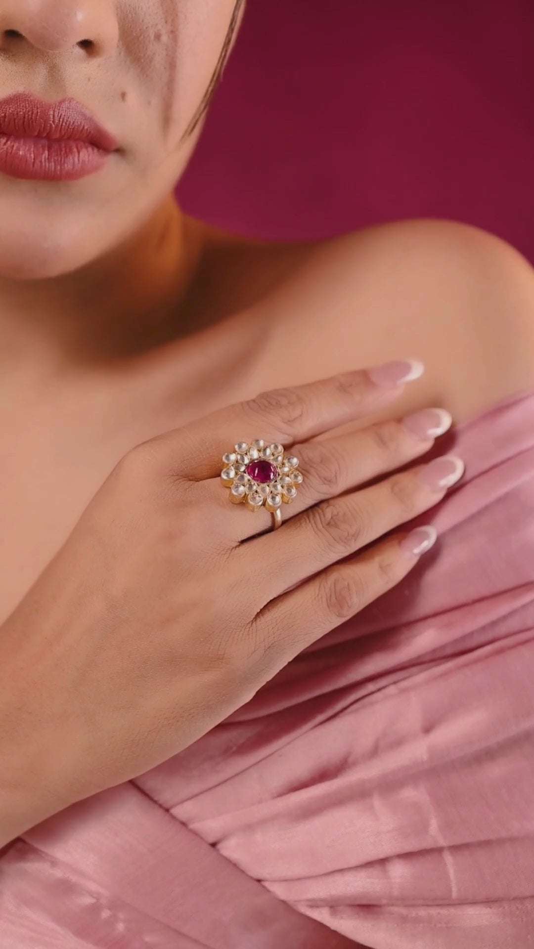 Pink rings for women Pink rings for women