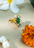 Green Stone Ring Green Stone Ring