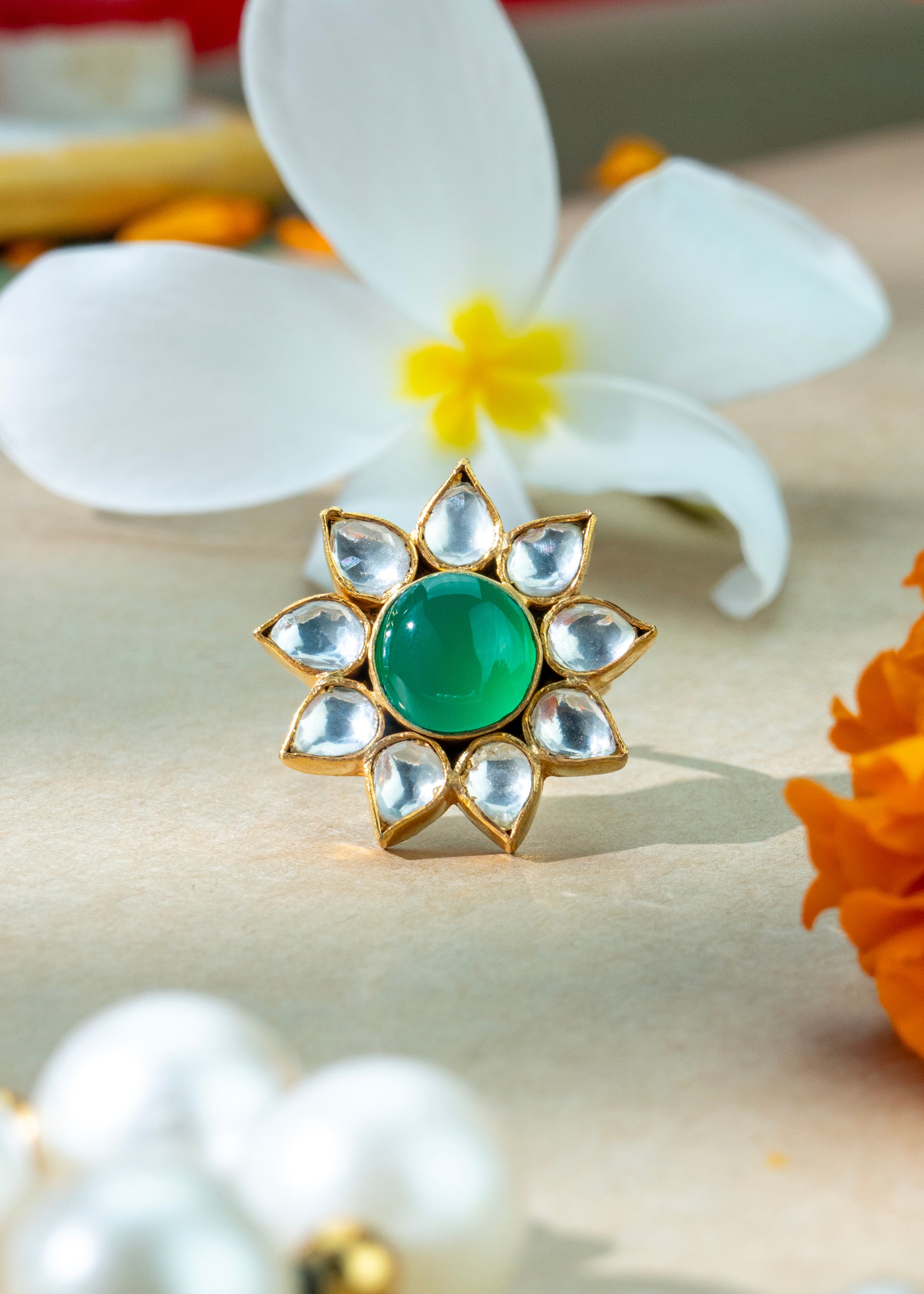 Green Stone Ring Green Stone Ring