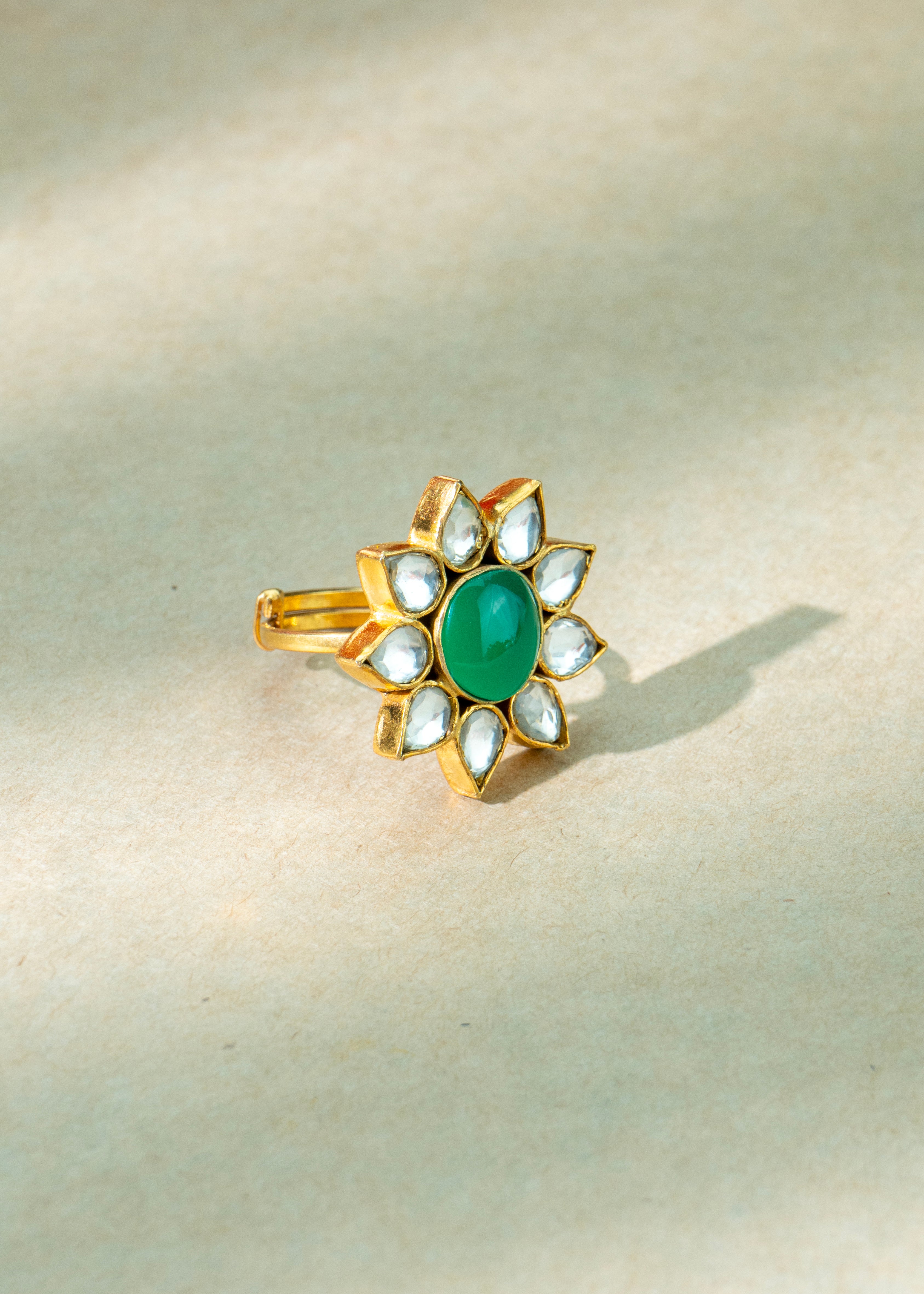 Green Stone Ring Green Stone Ring