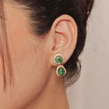 green earrings for women