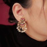 Pink earrings for women