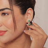 green earrings for women