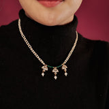 Minimal Kundan Neckpiece