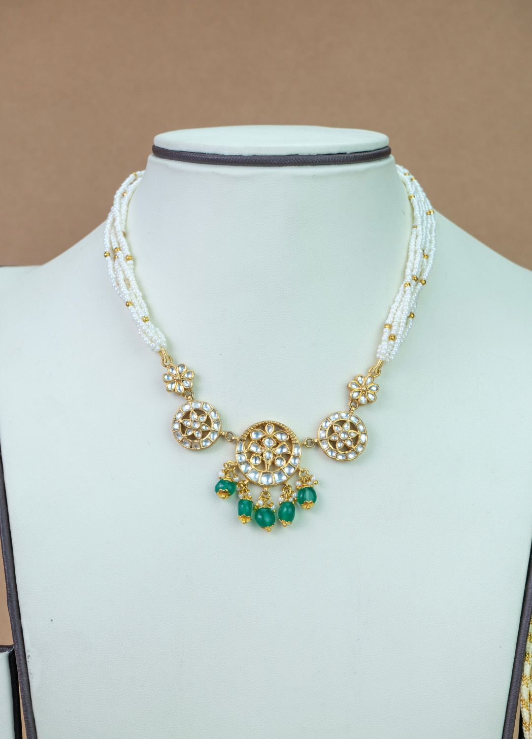 Kundan Pearl Necklace Traditional Indian Jewelry