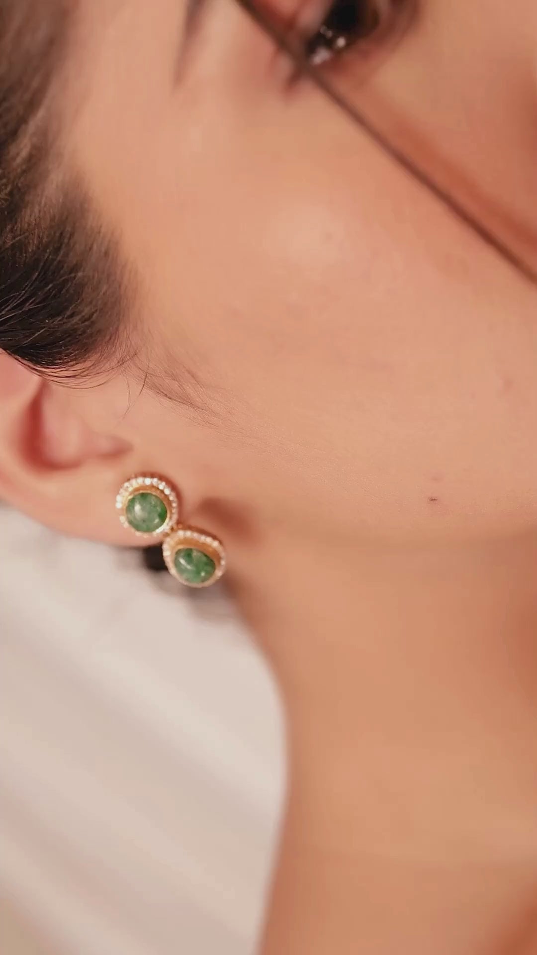 green earrings for women