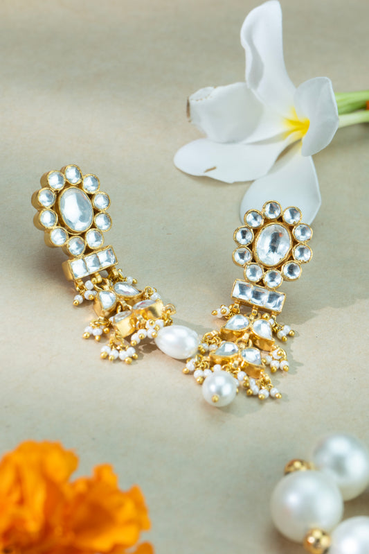 White Pearl Earrings